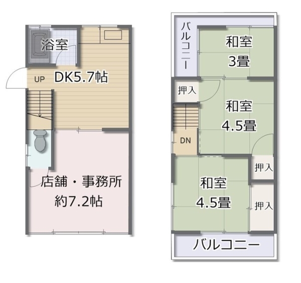 中古テラス　店舗事務所付住居　大阪府河内長野市原町６丁目　価格600万税込にて販売開始いたしました。