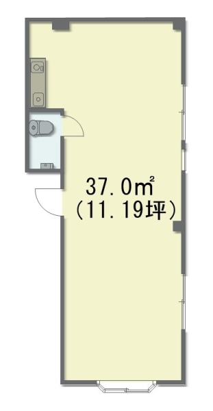 貸店舗・事務所　大阪府堺市堺区翁橋町１丁　月額賃料6.3万円（税別）