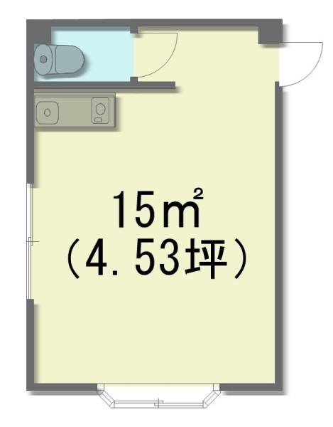 貸ビル一部　大阪府堺市堺区翁橋町１丁　月額賃料3.3万（税別）