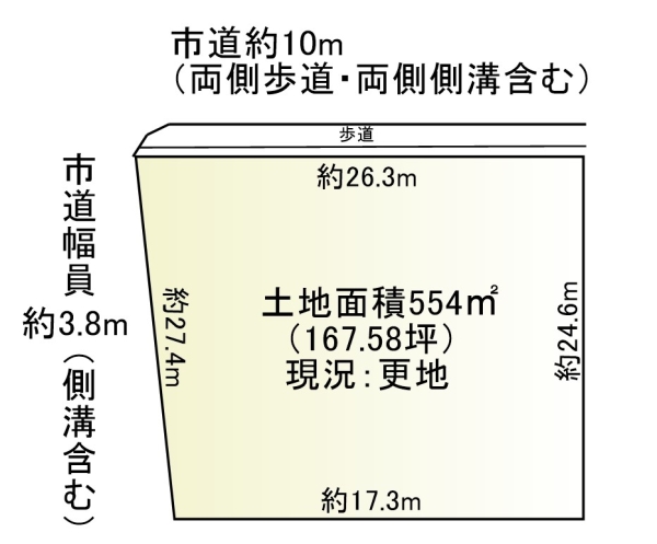 貸土地(事業用定期借地契約相談可) 大阪府河内長野市上原西町 月額賃料13万円